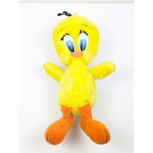 Looney Tunes Tweety Bird Plush Mighty‎ Star 1987 Warner Bros Yellow Orange Toy